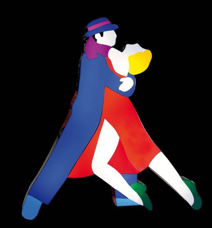 LODOLA MARCO Dorno (Pv) 04/04/1955Balleriniluminosa da parete cm. 111x101x12,...