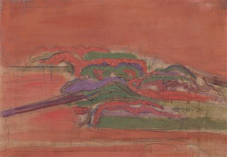 FORGIOLI ATTILIO Salo' (Bs) 17/03/1933Paesaggio, 1972olio su tela cm. 69x99,...