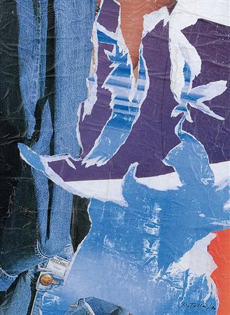 ROTELLA MIMMO Catanzaro 07/10/1918 - Milano 08/01/2006Moschino, 1996decollage...