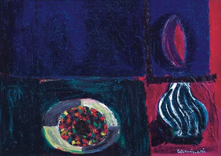 CASSINARI BRUNO Piacenza 28/10/1912 - Milano 26/03/1992Temporale, 1976olio su...