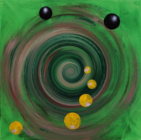 CHIESA RENATO NATALE BALDASSARRE Lecco 1947Green and yellow, 2012acrilico su...