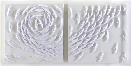 GUSMAROLI RICCARDO Milano 1963Vortice, 2013acrilici e barche di carta su 2...