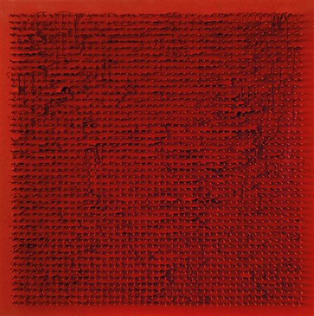 AUBERTIN BERNARD Fontenay aux Roses 1934Tableau clous, 1970acrilico e chiodi...