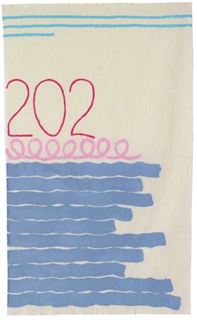 GRIFFA GIORGIO Torino 29/03/1936Tre linee con arabesco n. 202, 1991 acrilico...