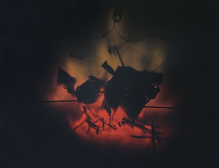 TRIFFEZ JEAN 1931 - 1983Psychologie du feu, 1969acrilici e spray su tela cm....