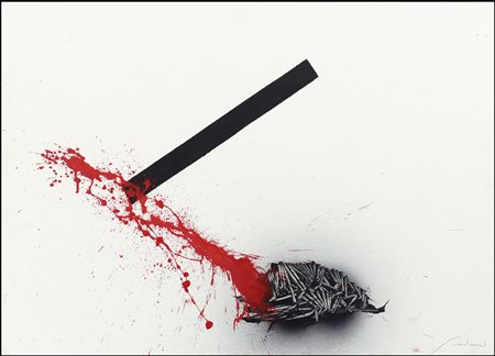 SCANAVINO EMILIO Genova 28/02/1922 - Milano 29/11/1986Acrilico 21,...