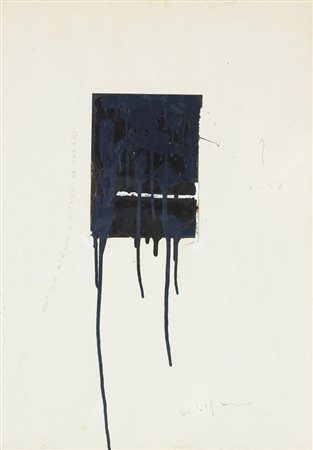 SCHIFANO MARIO Homs (Libia) 1934 - Roma 26/01/1998Ultimo disegno d'estate ad...