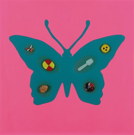 NUCARA RENZO Crema 1955Butterfly effect, 2012 legno, carta, smalto, resine e...