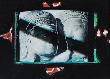 PAGLIACCI MIRKO Losanna 1959Notturno orientale (Khmer), 2001 smalto acrilico...