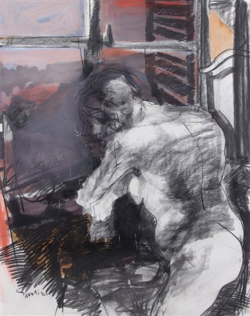 ATTARDI UGO Sori (Ge) 12/03/1923 - Roma 21/07/2006Donna alla finestra, 1962...