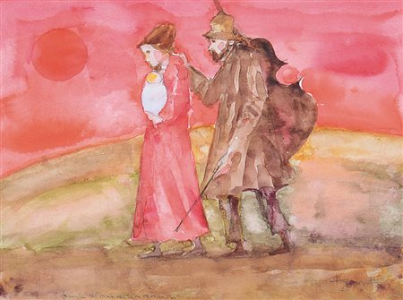 LONGARETTI TRENTO Treviglio (Bg) 27/09/1916Famiglia del musicante in cammino,...