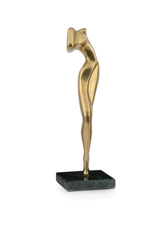 RADICEVICH LILIANA Severin-bjelovar 1955Nudoscultura in bronzo dorato con...