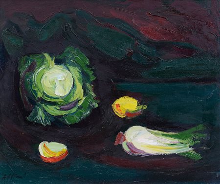 ALFIERI ATTILIO Loreto (An) 15/02/1904 - Milano 20/04/1992Natura mortaolio su...