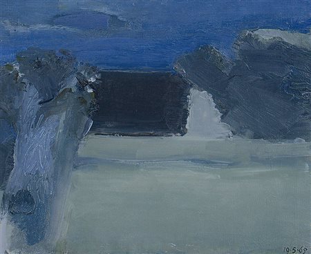 FRANCESE FRANCO Milano 05/10/1920 - Milano 20/09/1996Paesaggio, 1965olio su...