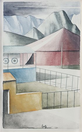 SCUFFI MARCELLO Tizzana (Pt) 1948Il circo, 2012acquarello su cartoncino cm....