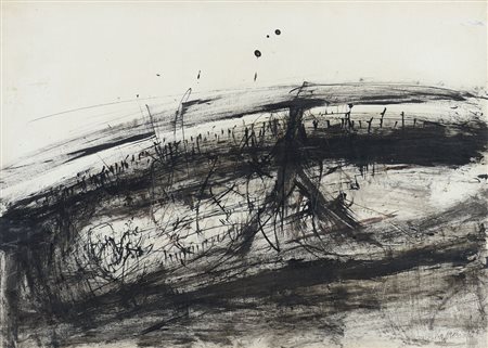 VAGLIERI TINO Trieste 08/09/1929 - Milano 09/03/2000Paesaggio, 1958tecnica...