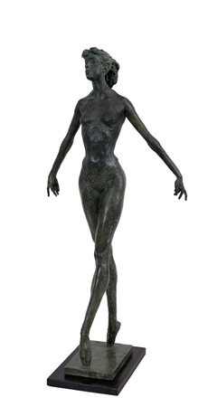 ZAPPINO MICHELE 1949Passo di danza, 2005scultura in bronzo a patina verde...