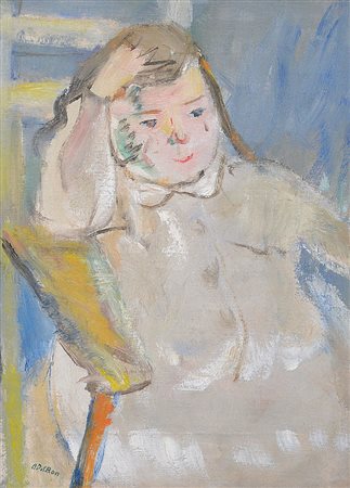 DEL BON ANGELO Milano 12/04/1898 - Desio (Mi) 02/04/1952Ritratto di Lauretta,...