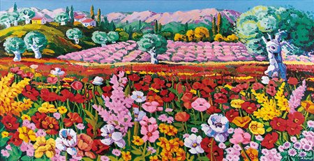 FACCINCANI ATHOS Peschiera (Vr) 29/01/1951Racconto d'estateolio su tela cm....