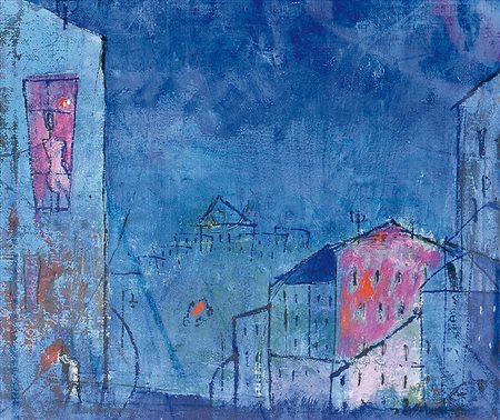 ROGNONI FRANCO Milano 20/09/1913 - Milano 11/03/1999Cittàolio su tela cm....