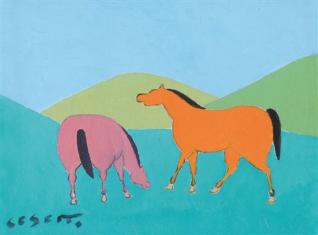 CESETTI GIUSEPPE Tuscania (Vt) 10/03/1902 - Tuscania (Vt) 19/12/1990Cavalli,...