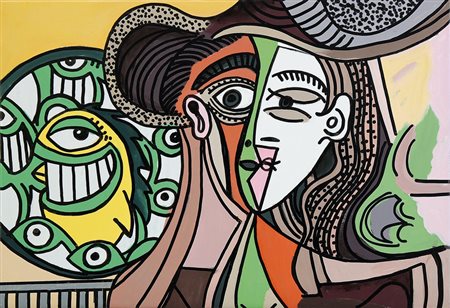 ERRO GUDMUNDUR Geboren (Islanda) 1932Senza titolo, 2011olio e tecnica mista...