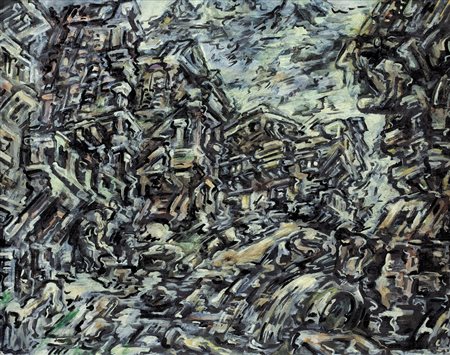 VEDOVA EMILIO Venezia 09/08/1919 - Venezia 25/10/2006Paesaggio di Cortina,...