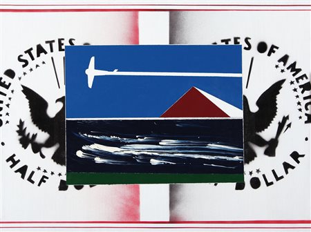 ANGELI FRANCO Roma 14/05/1935 - Roma 12/11/1988Frammenti, 1982smalto su tela...