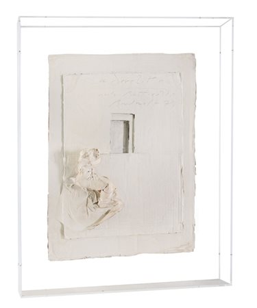 BRODWOLF JURGEN 1932La derelitta, dal Botticelli, 1979tecnica mista su...