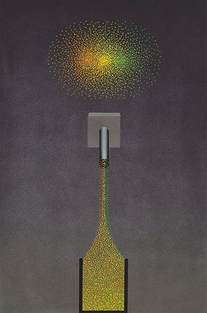 LE PARC JULIO Santa Fe' 1928Alchimie 61, 1990acrilico su tela cm. 100x65,...