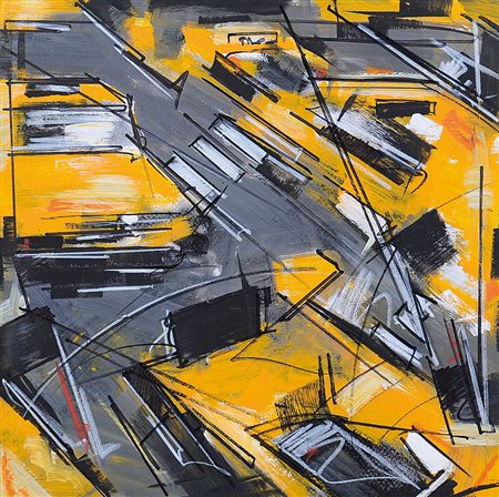 TAMBURRO MARCO Perugia 26/12/1974Taxi, 2012tecnica mista su tela cm. 60x60,...