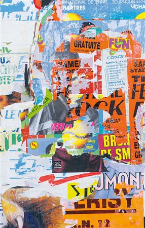 VILLEGLÉ JACQUES Quimper (Francia) 1926Chartres, 1989manifesti strappati...