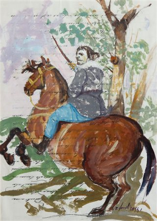 FONTIROSSI ROBERTO Lucca 26/01/1940Cavaliereacquerello e tecnica mista su...