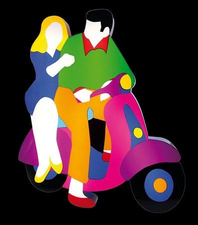 LODOLA MARCO Dorno (Pv) 04/04/1955Vespaperspex + neon (luminosa da parete)...