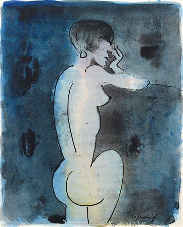 ROGNONI FRANCO Milano 20/09/1913 - Milano 11/03/1999Nudotecnica mista su...