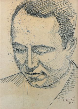 DOTTORI GERARDO Perugia 11/11/1884 - Perugia 13/06/1977Volto maschile,...