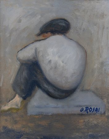 ROSAI OTTONE Firenze 28/04/1895 - Ivrea (To) 13/05/1957Omino seduto,...