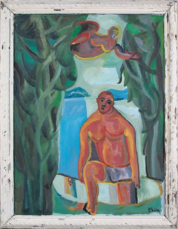 CHIA SANDRO Firenze 20/04/1946Senza titoloolio su tela cm. 102,5x76,5 entro...