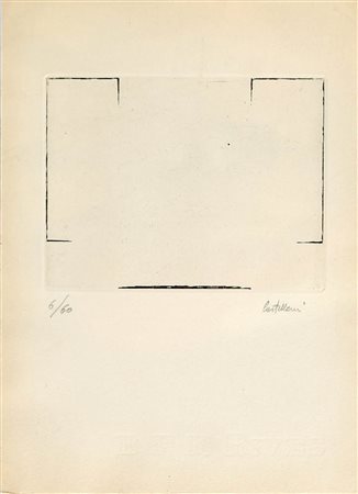Enrico Castellani 1930 Senza titolo Incisione su carta, cm. 26,5 x 19,5...