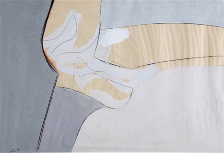 Renato Volpini 1934 Senza titolo, 1961 Tecnica mista su carta, cm. 80 x 110...