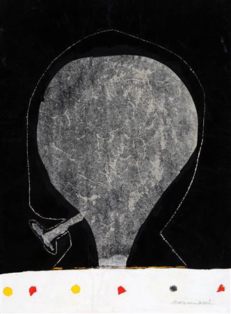 Arturo Carmassi 1925 Senza titolo Tecnica mista e collage su tela sintetica,...