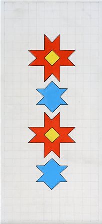 Remo Bianco 1922 - 1988 " Arte elementare ", 1970 Tecnica mista su tela, cm....