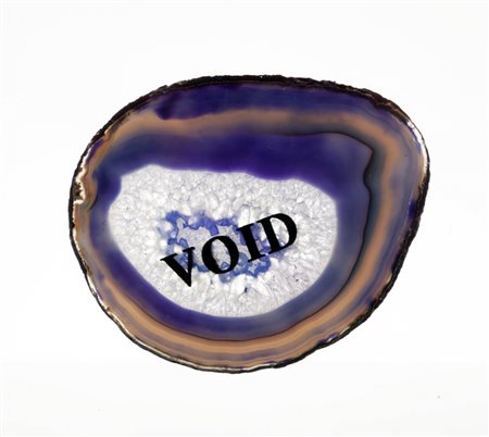 George Brecht 1926 - 2008 " VOID ", 1990 Minerale in plexiglass, cm. 21 x...