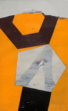 John Franklin Koenig 1924 - 2008 " Alpha ", 1969 Acrilico su tela, cm. 35 x...