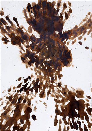 Al Hansen 1927 - 1995 Senza titolo, 1988 Tecnica mista su cartoncino, cm. 50...