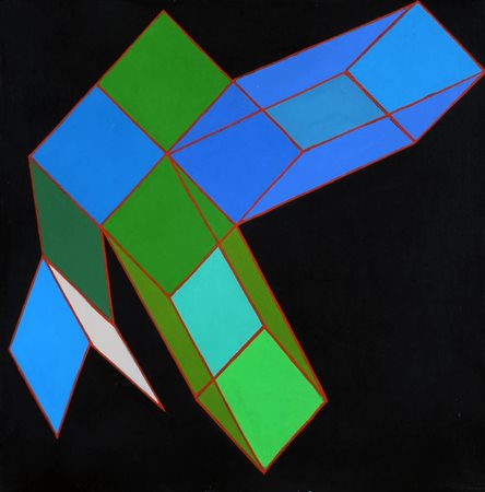 Achille Perilli 1927 " L'irresistibile pianeta ", 1986 Tecnica mista su tela,...