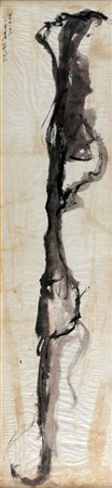 Tsai Hsia Ling 1936 Senza titolo, 1958 Tecnica mista su carta, cm. 116 x 28...