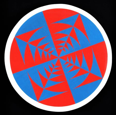 Ennio Chiggio 1938 Senza titolo, 1964 Tempera su tavola, cm. d. 48 Firmato e...