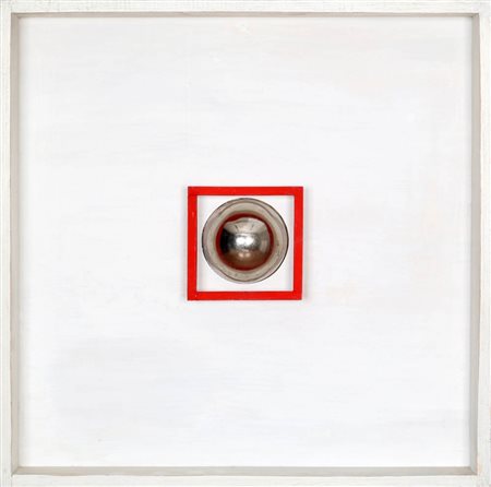 Edoardo Landi 1937 " Quadrato + cerchio ", 1966 Prototipo per multiplo (...