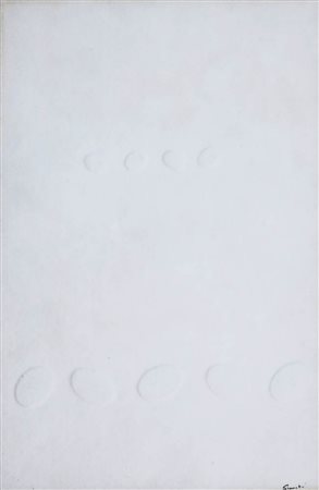 Turi Simeti 1929 " Piccoli e grandi ovali ", 2003 Calcografia, cm. 60 x 40...